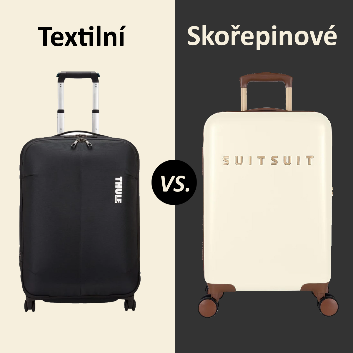 Porovnání: Textilní vs. skořepinové cestovní kufry