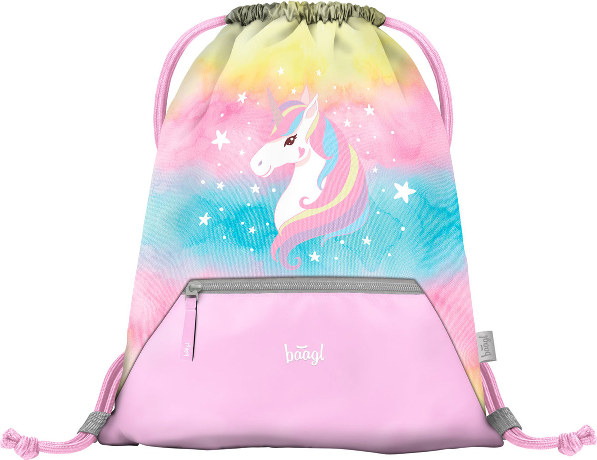 Sáček s kapsou Rainbow Unicorn – detail výrobku
