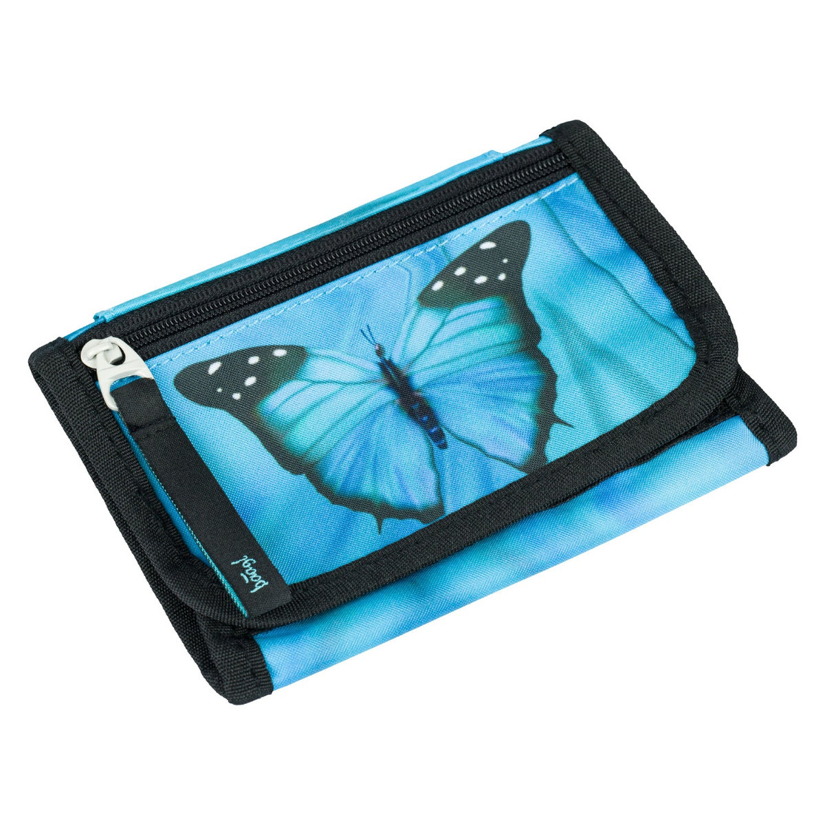 Peněženka na krk Butterfly – při nošení