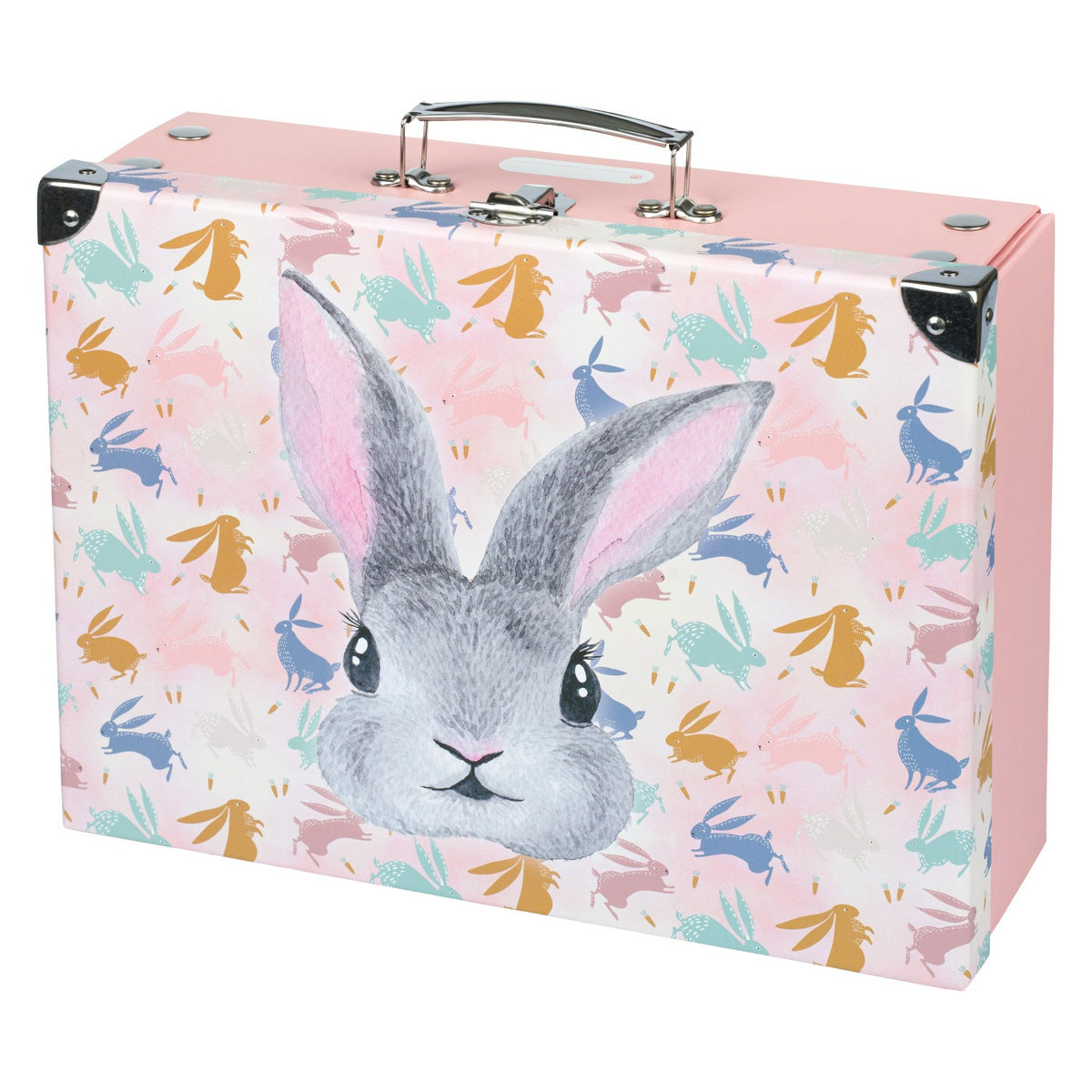 Skládací školní kufřík Bunny s kováním – detail výrobku