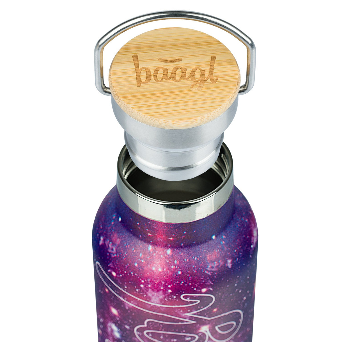 Termoláhev s bambusovým víčkem Galaxy, 500 ml – detail výrobku