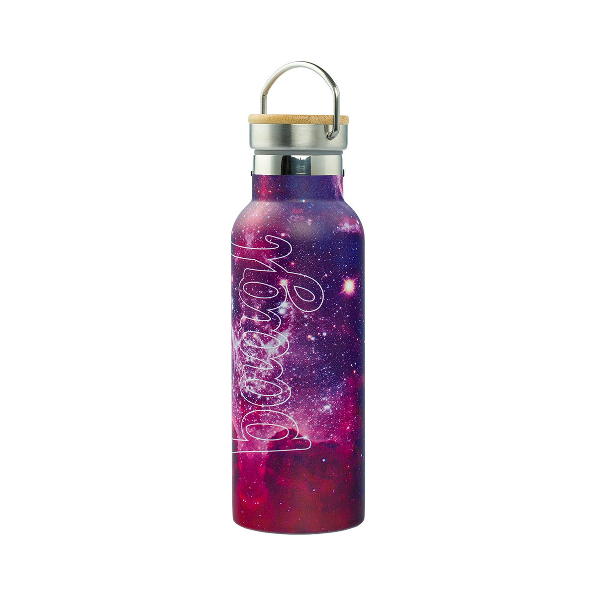 Termoláhev s bambusovým víčkem Galaxy, 500 ml – detail výrobku