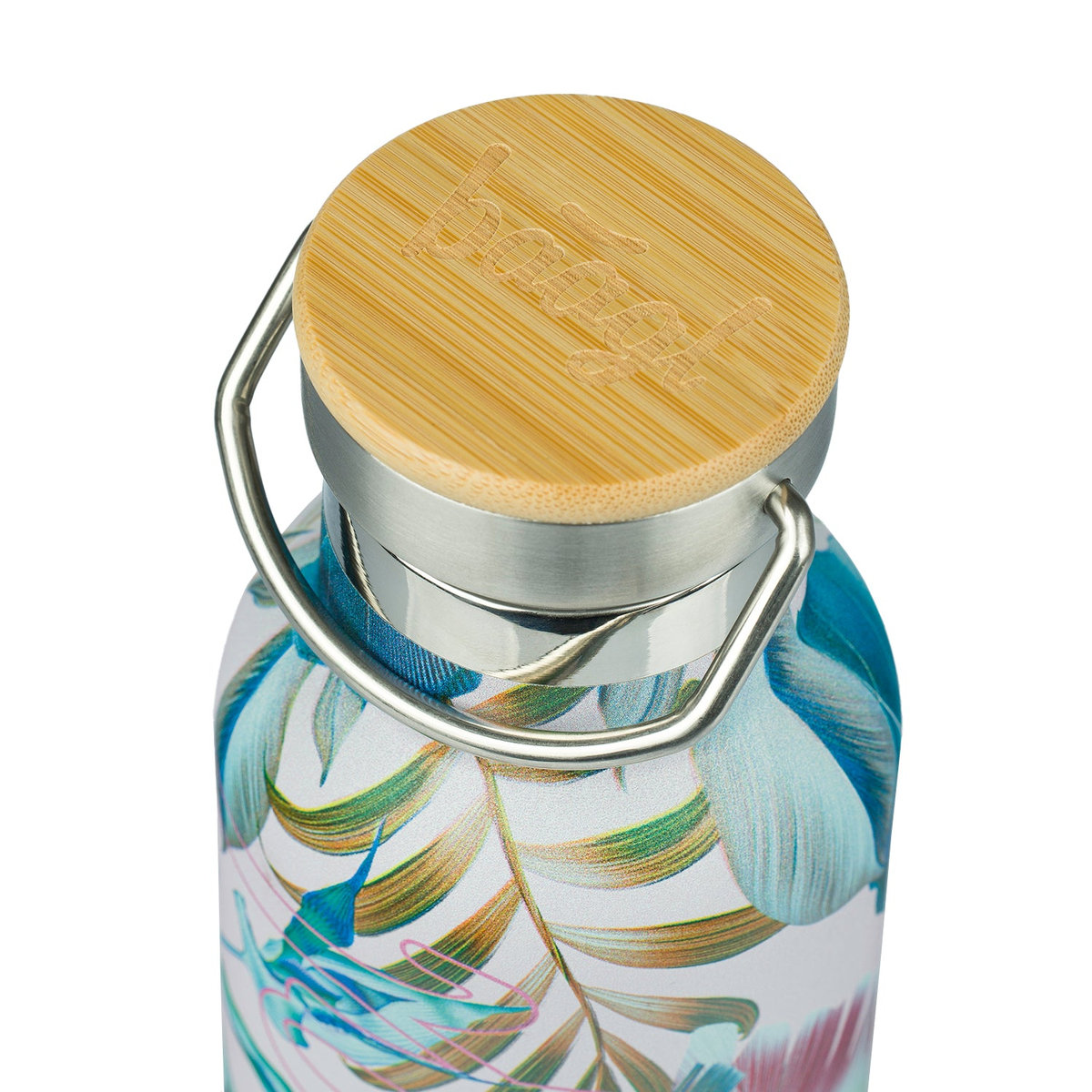 Termoláhev s bambusovým víčkem Leafs, 500 ml – detail výrobku