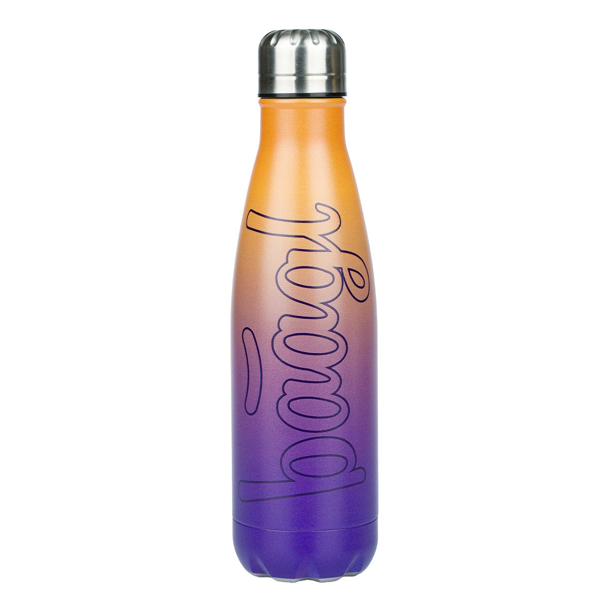 Termoláhev s kovovým víčkem Gradient žluto-fialová, 500 ml – detail výrobku