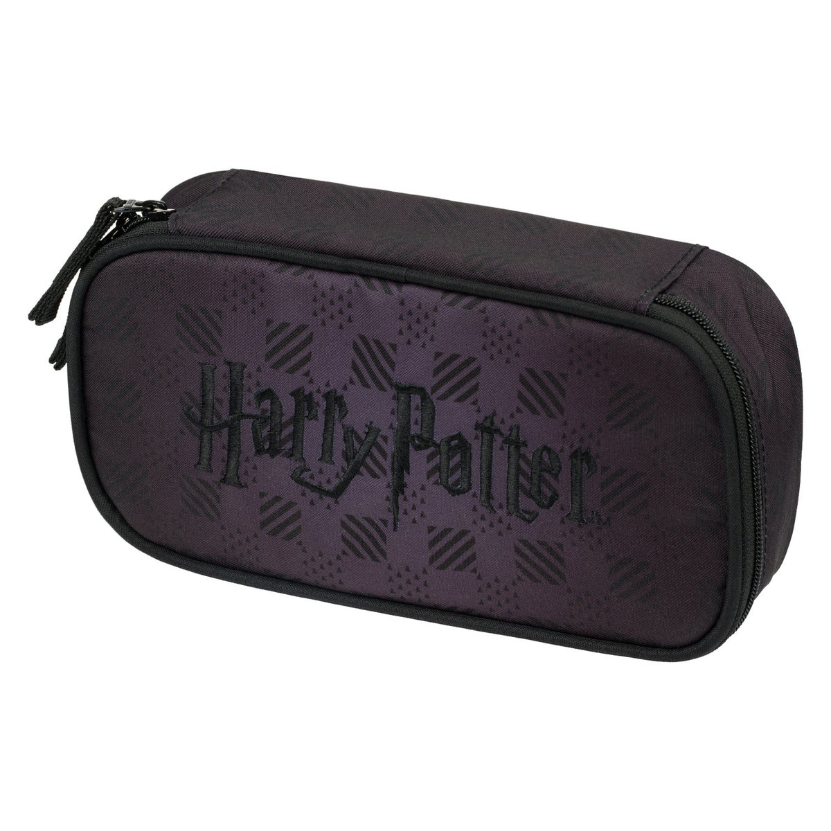 Školní penál etue Harry Potter Bradavice černý – detail výrobku