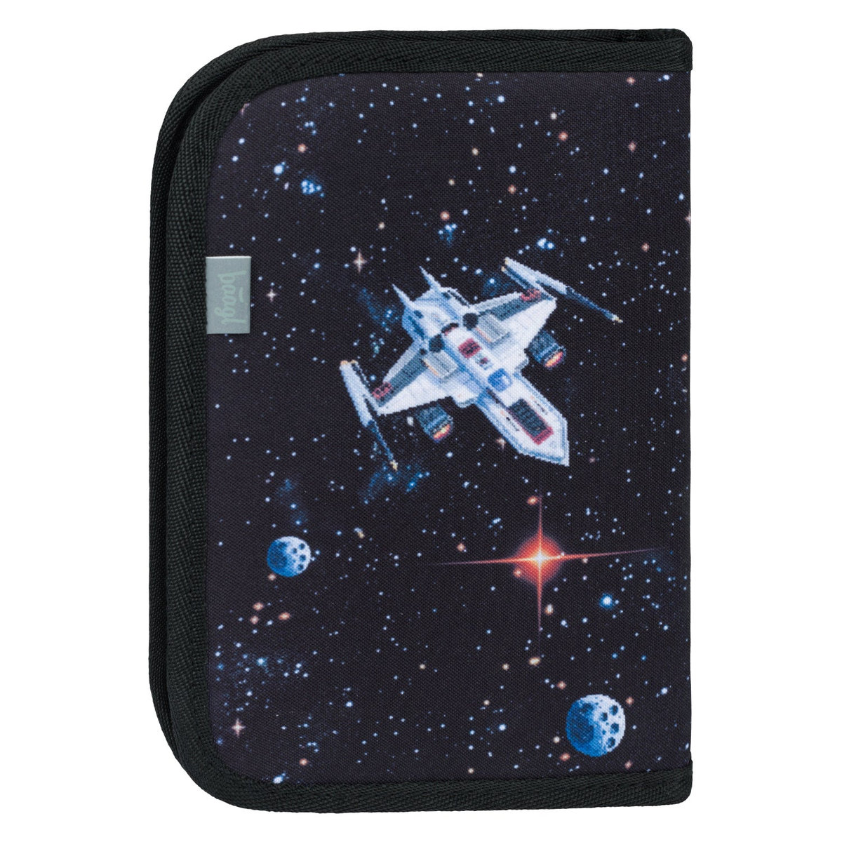 Školní penál jednopatrový Pixel Space – detail výrobku