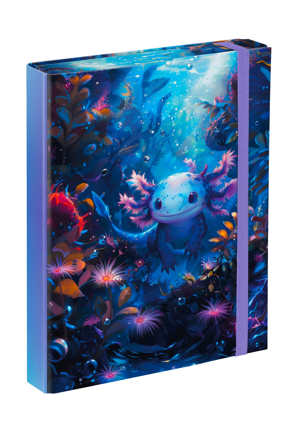 Desky na školní sešity A5 Axolotl – detail výrobku