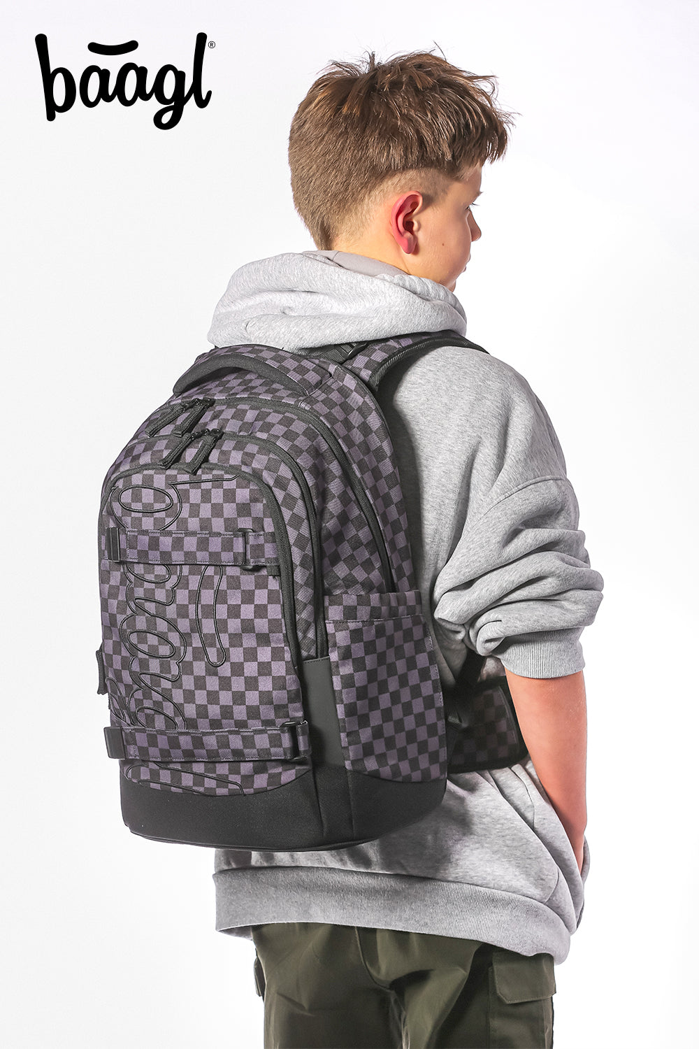 Školní set Skate Max Ska šedá – při nošení