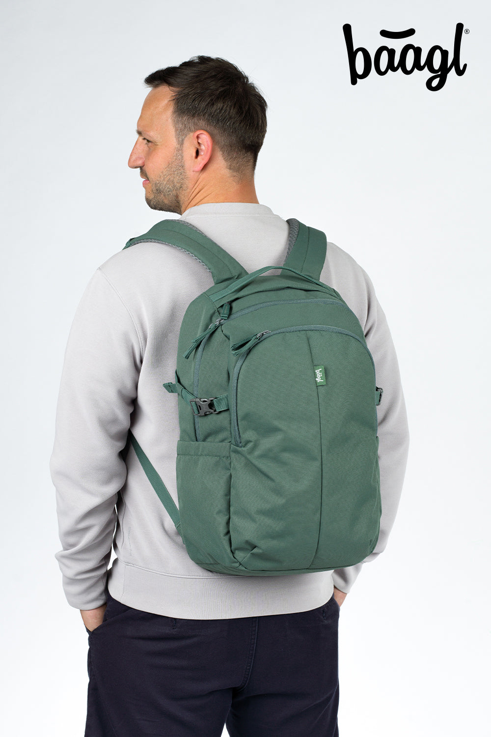 Batoh Dash Max Green – při nošení