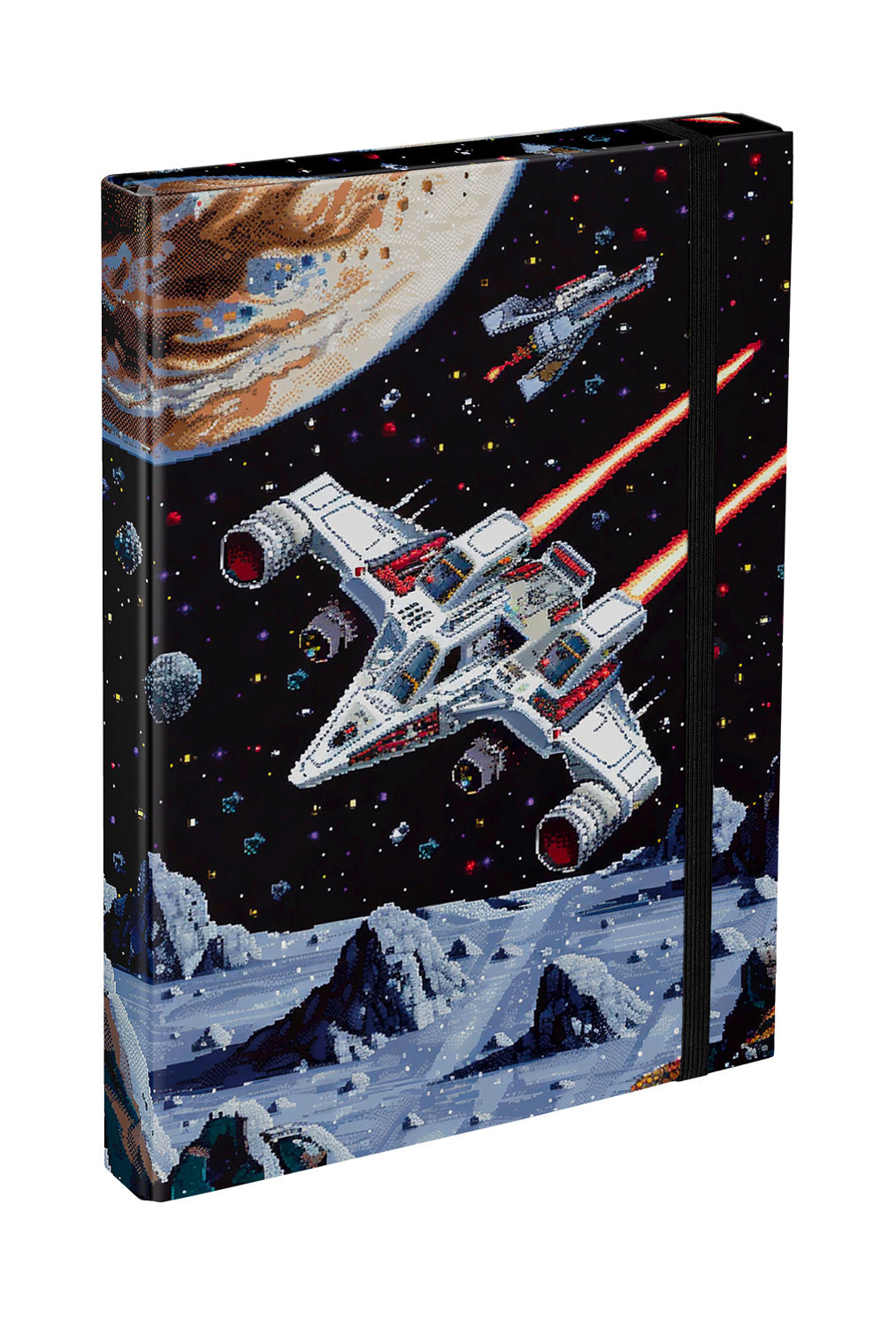 Desky na školní sešity A4 Pixel Space – detail výrobku