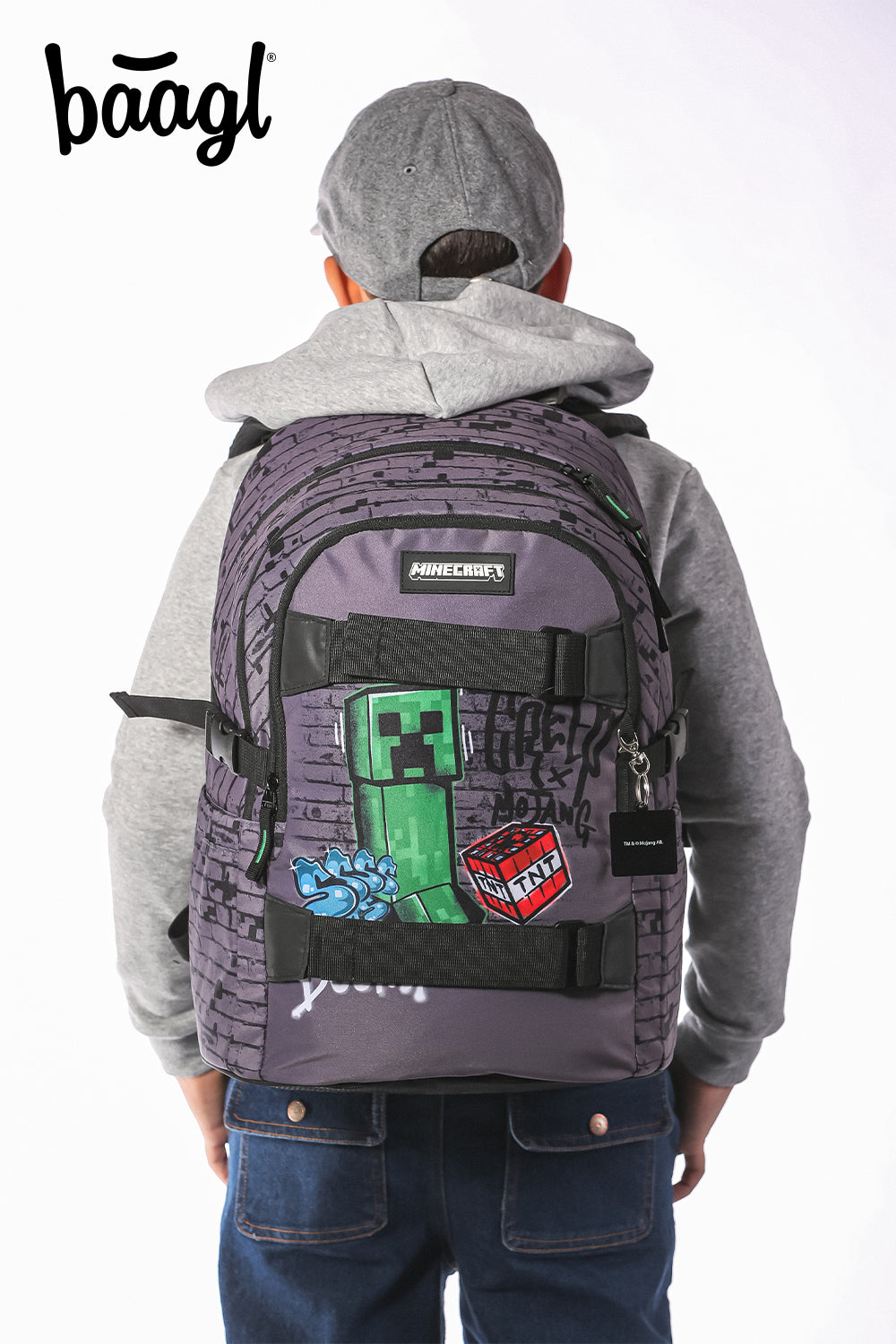 Školní set Skate Minecraft TNT – při nošení