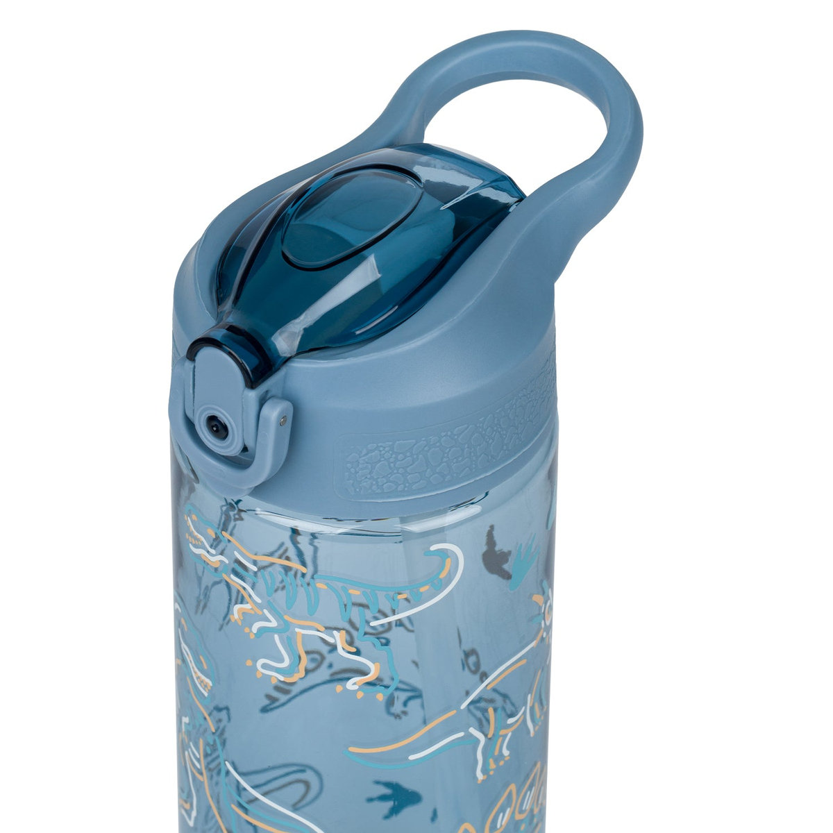Tritanová láhev na pití s brčkem Dino, 500 ml – detail výrobku