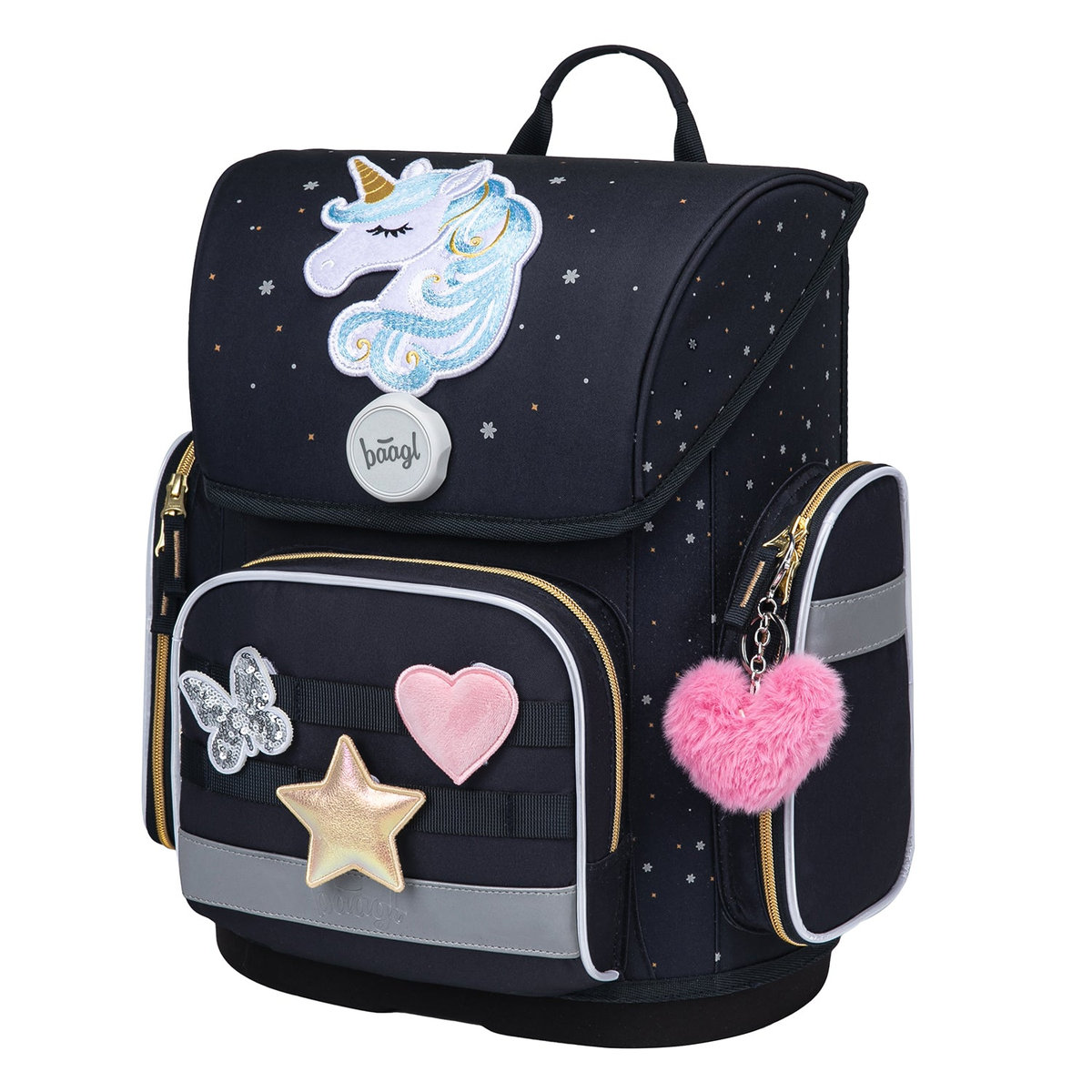 Školní aktovka Ergo Unicorn Gold – detail výrobku