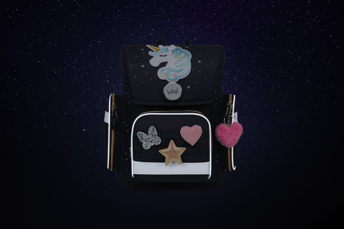 Školní aktovka Ergo Unicorn Gold – detail výrobku