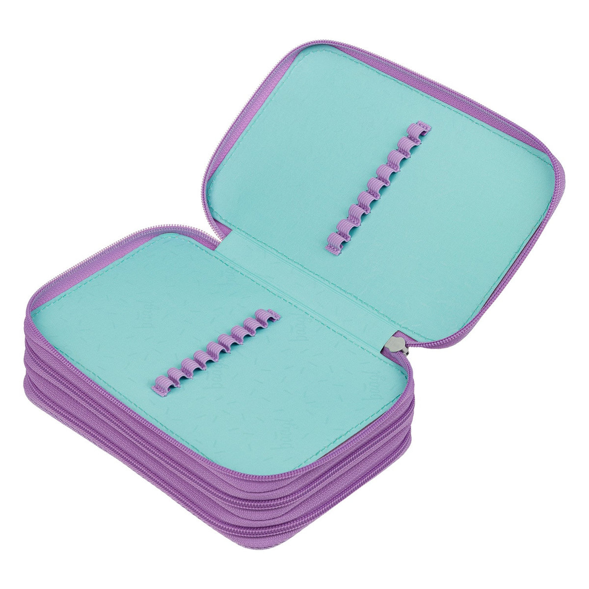 Školní penál třípatrový Lavender – detail výrobku