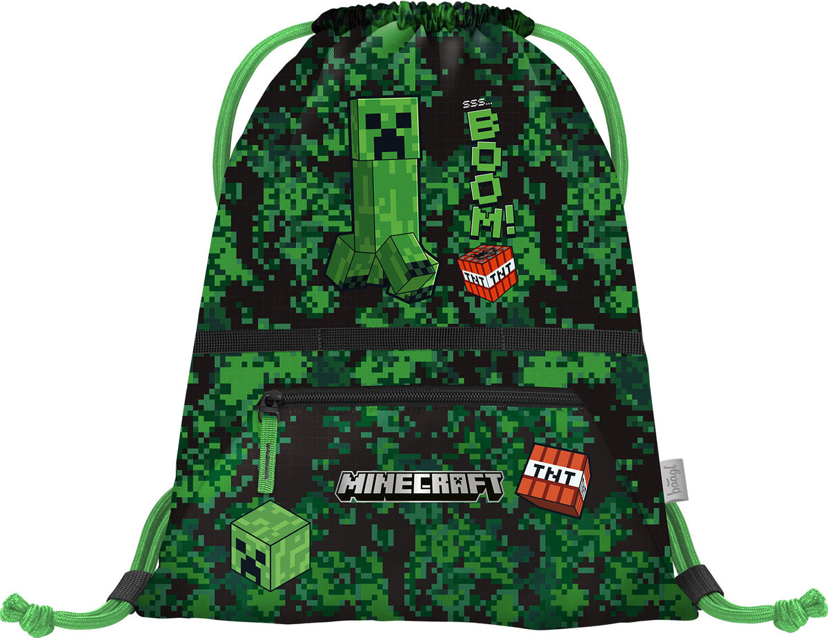 Sáček s kapsou Minecraft Boom – detail výrobku
