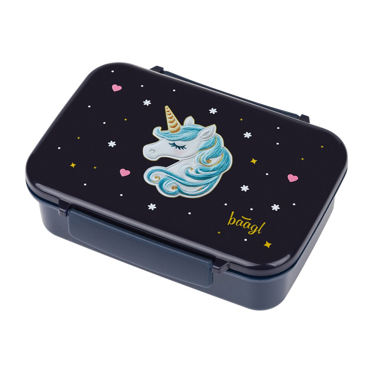 Box na svačinu s přihrádkami Unicorn Gold – detail výrobku