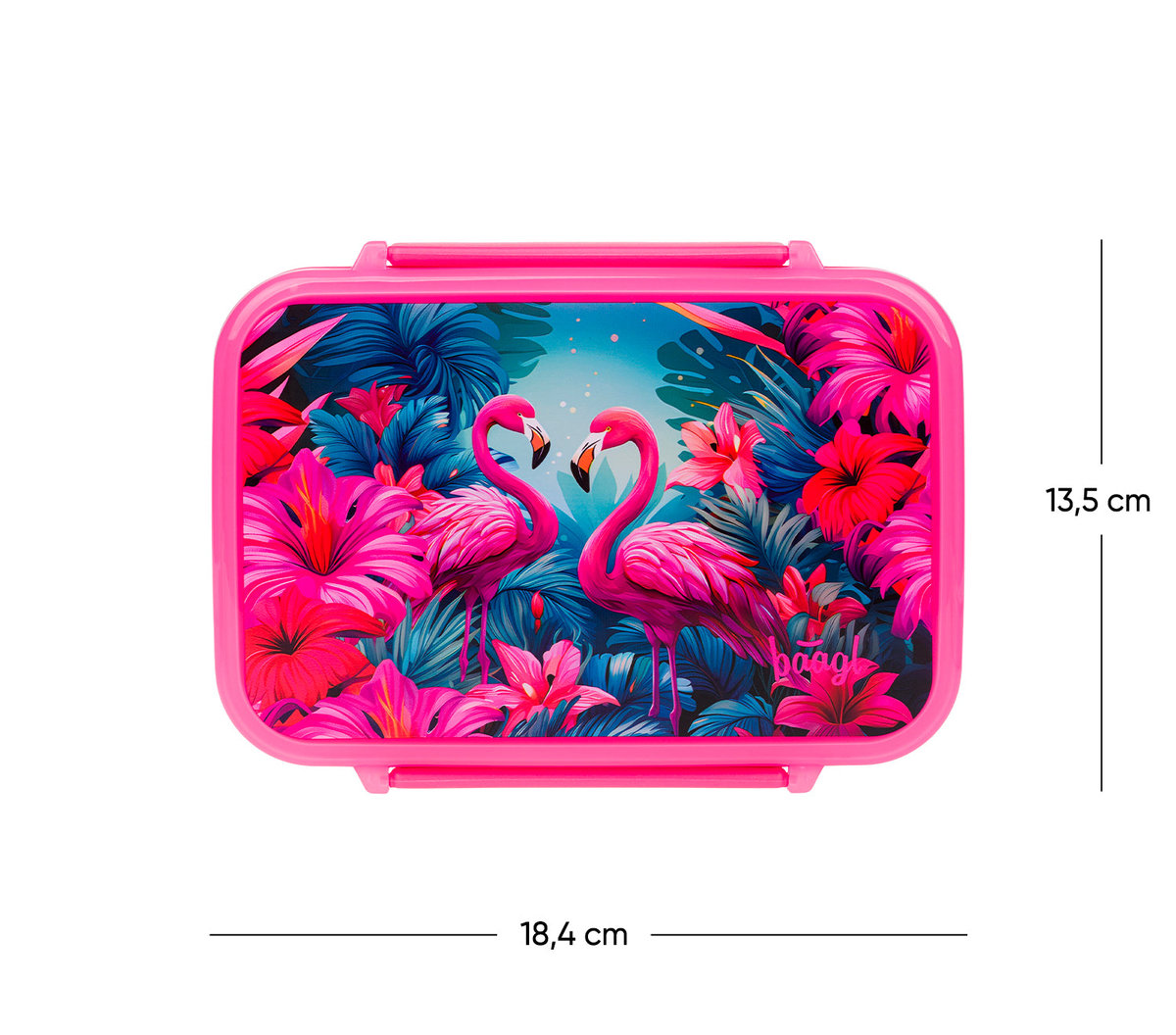 Box na svačinu s přihrádkami Flamingo – detail výrobku