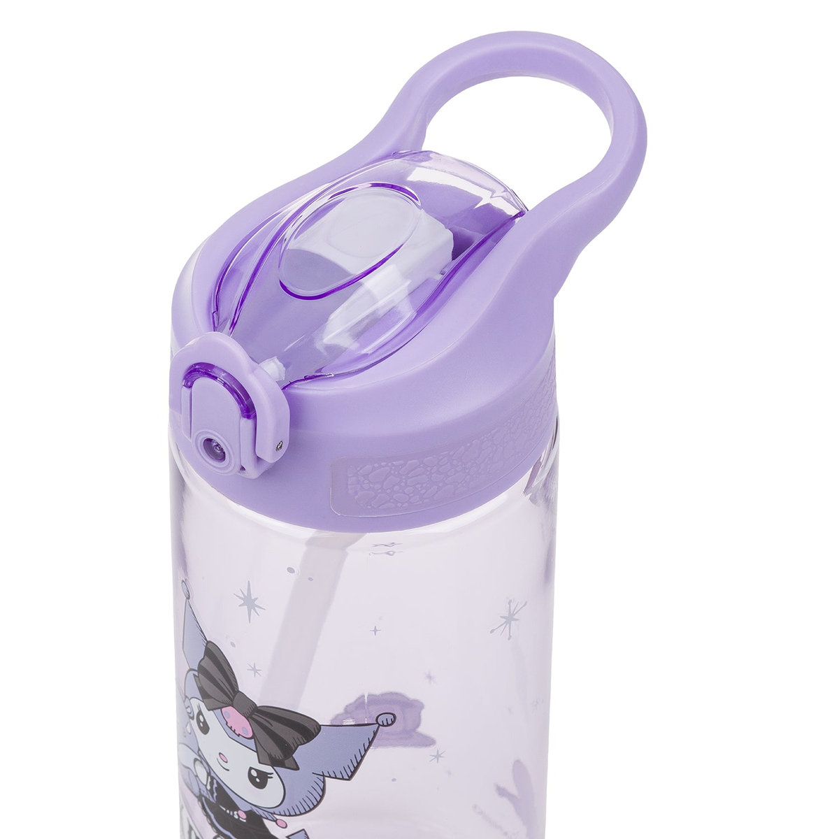 Tritanová láhev na pití s brčkem Kuromi Fortune Dream, 500 ml – detail výrobku