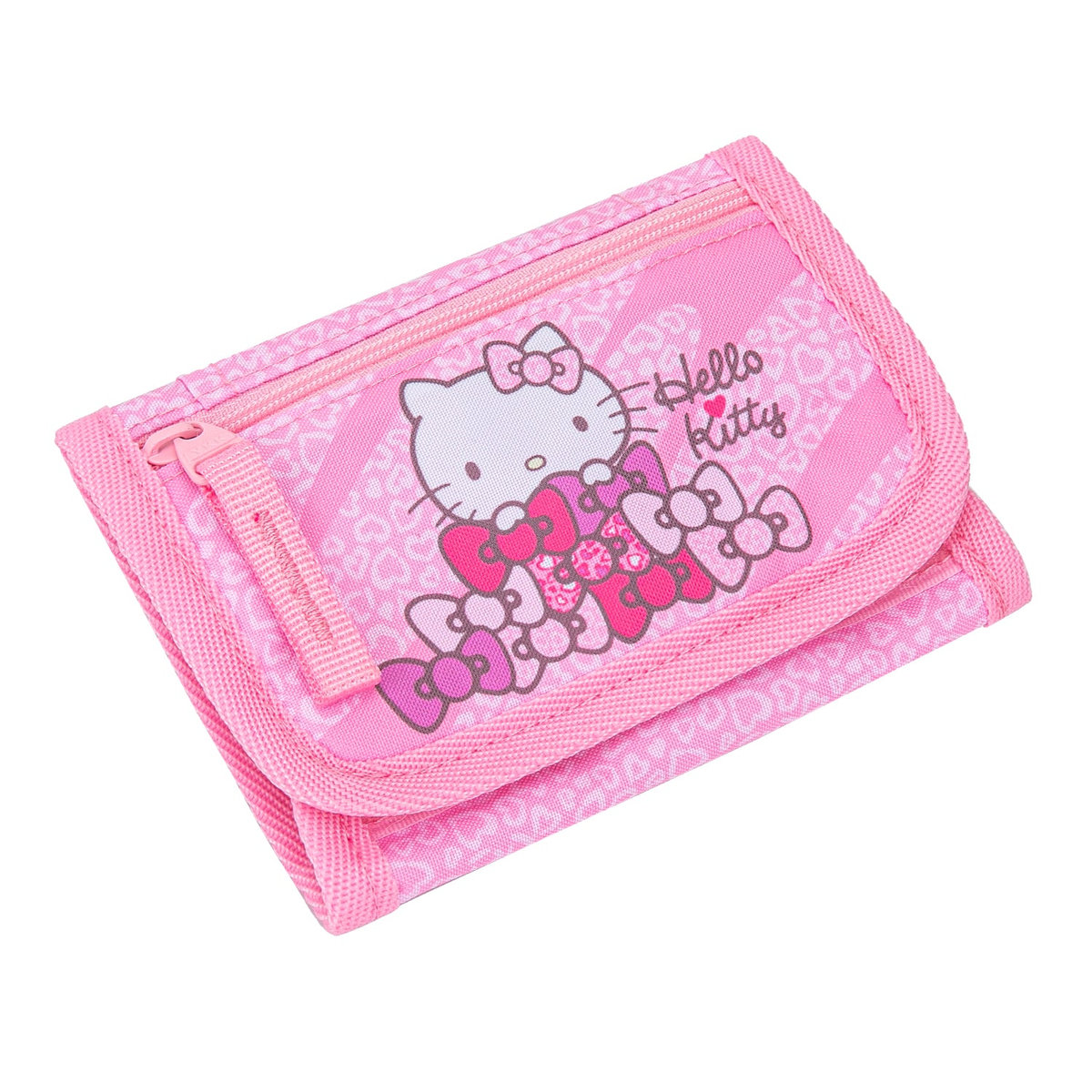 Peněženka na krk Hello Kitty Sweet Leopard – při nošení
