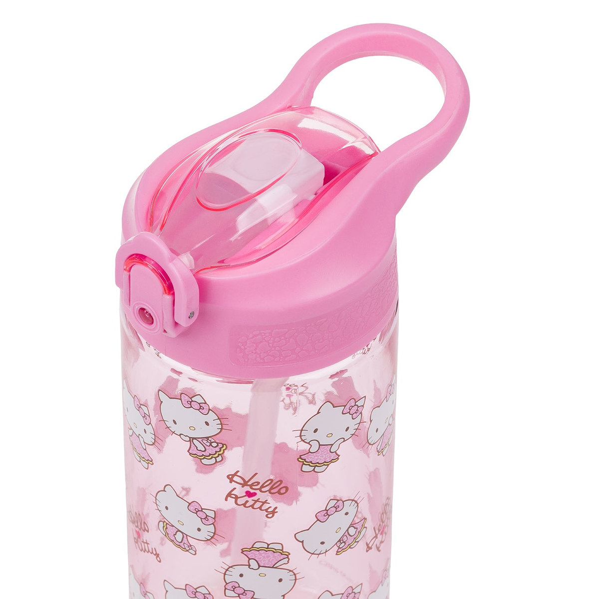 Tritanová láhev na pití s brčkem Hello Kitty Sweet Leopard, 500 ml – detail výrobku