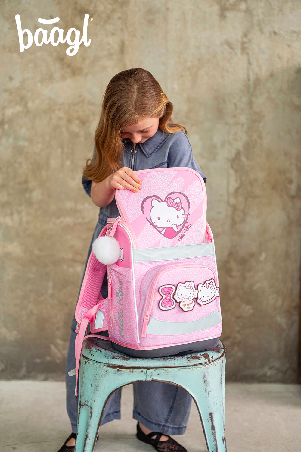 Školní set Zippy Plus Hello Kitty Sweet Leopard II – při nošení