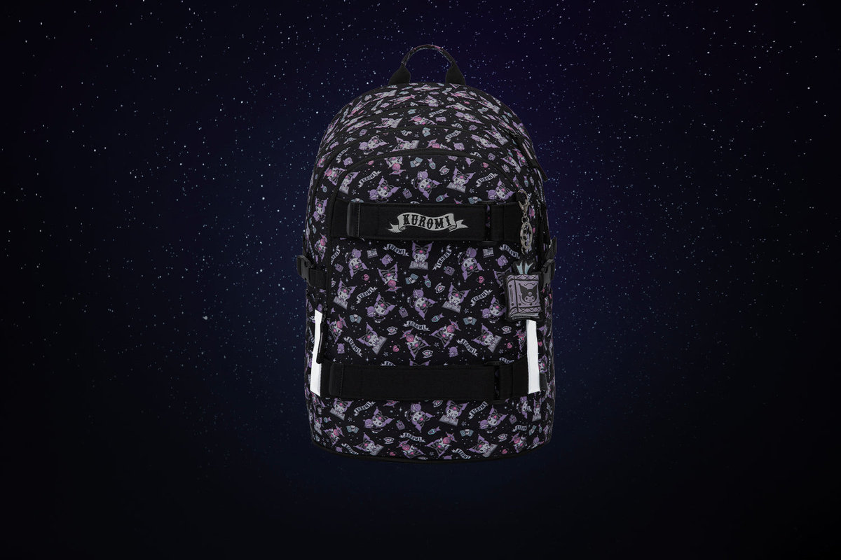 Školní batoh Skate Kuromi Black – detail výrobku