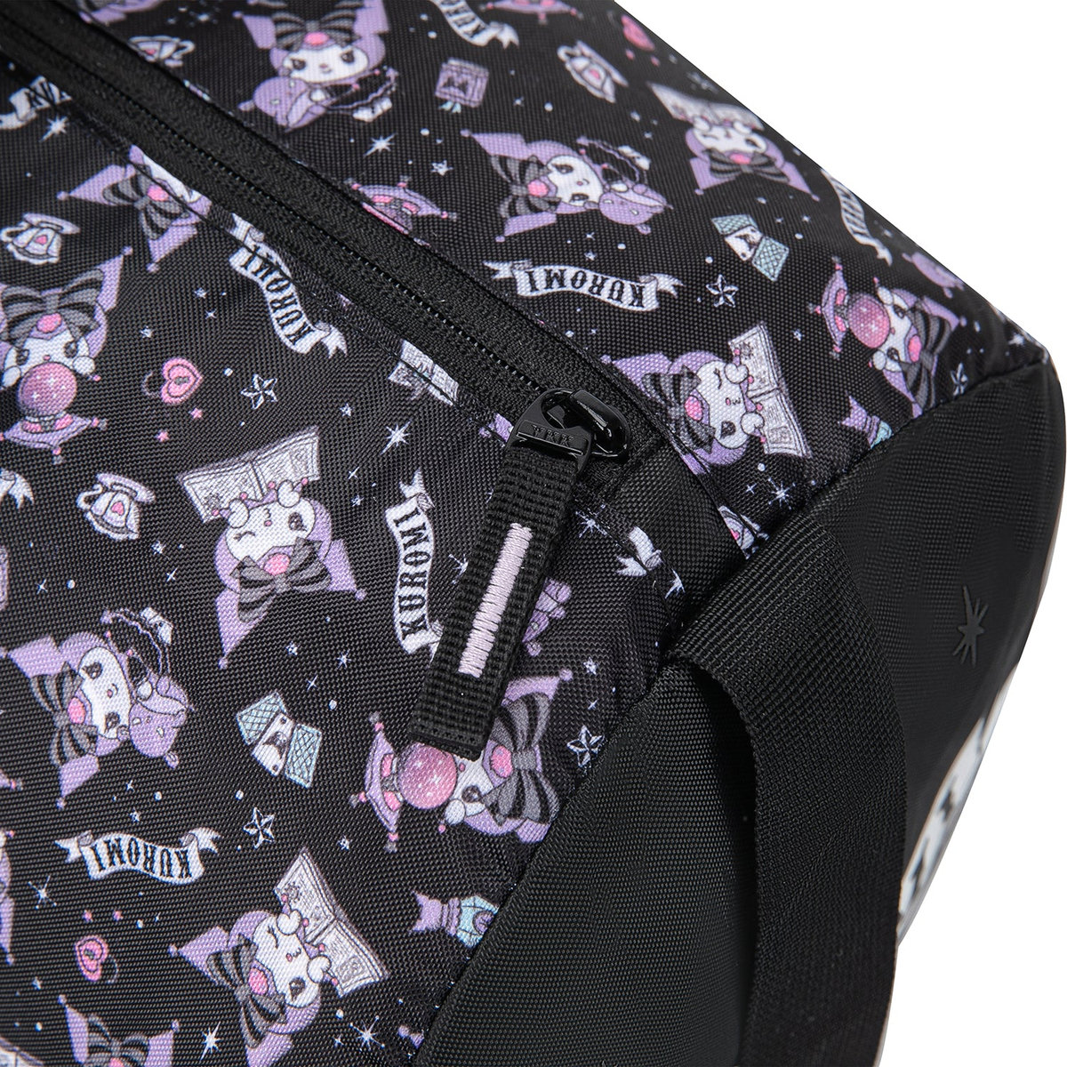 Skládací sportovní taška Hoop Kuromi Black – detail výrobku