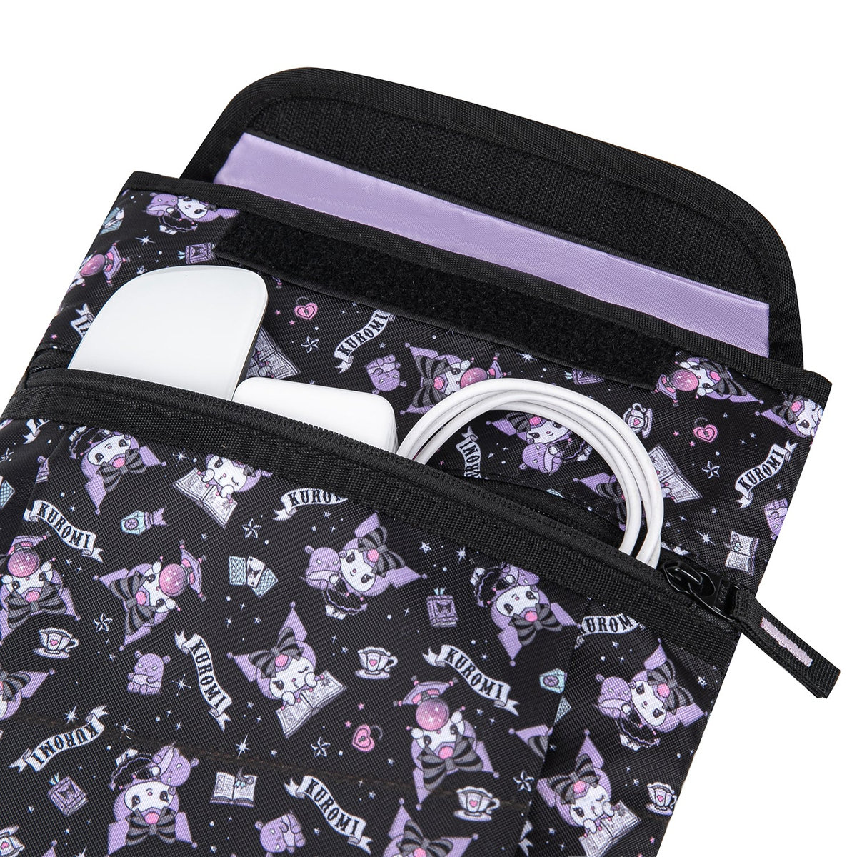 Obal na notebook Kuromi Black – detail výrobku
