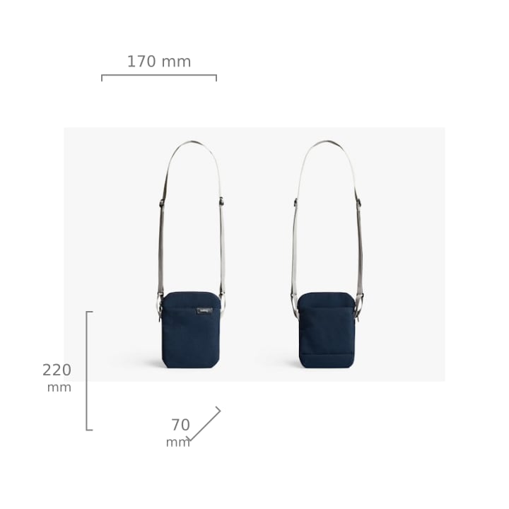 Bellroy City Pouch – rozměry