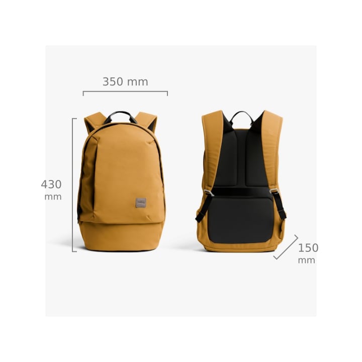 Bellroy Classic Backpack (Third Edition) – rozměry