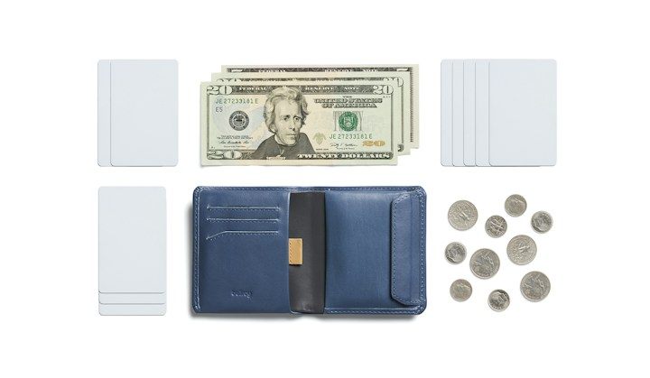 Bellroy Coin Wallet – příklad uložených věcí