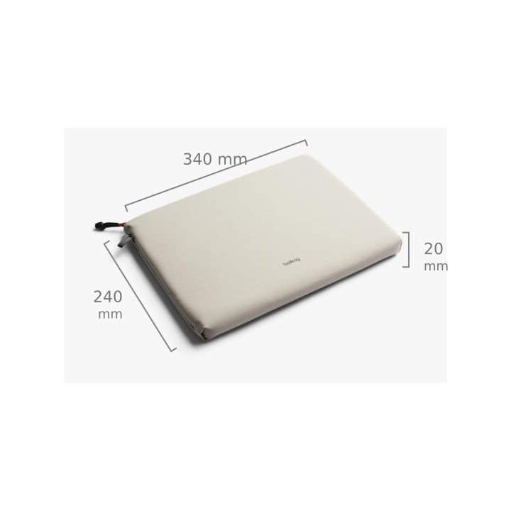 Bellroy Lite Laptop Sleeve 14 – rozměry