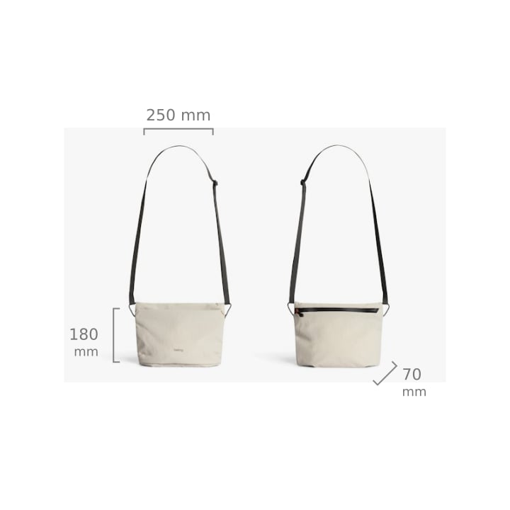 Bellroy Lite Sacoche – rozměry