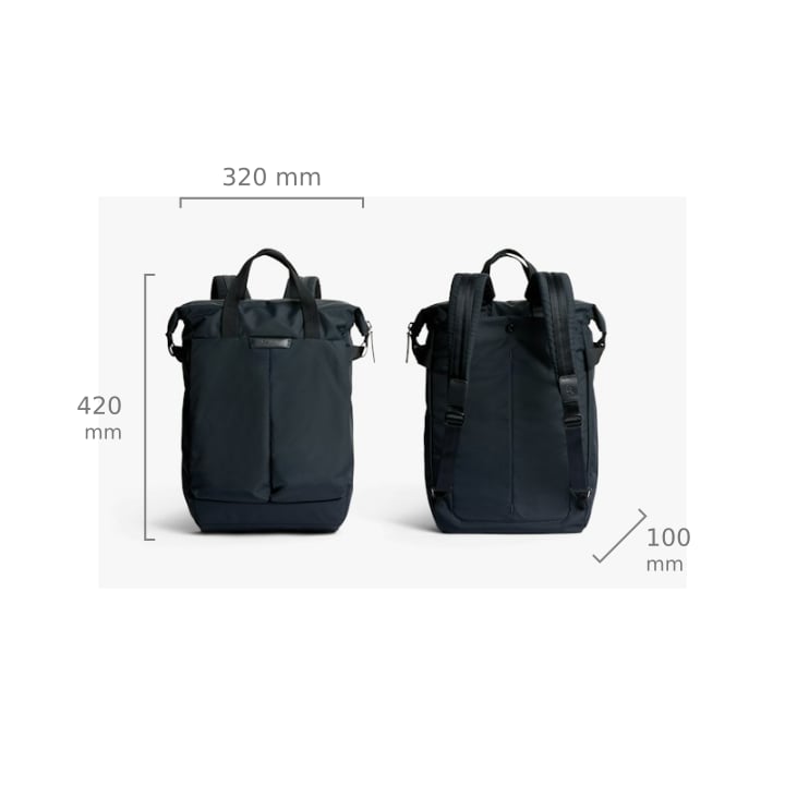 Bellroy Tokyo Totepack Compact – rozměry
