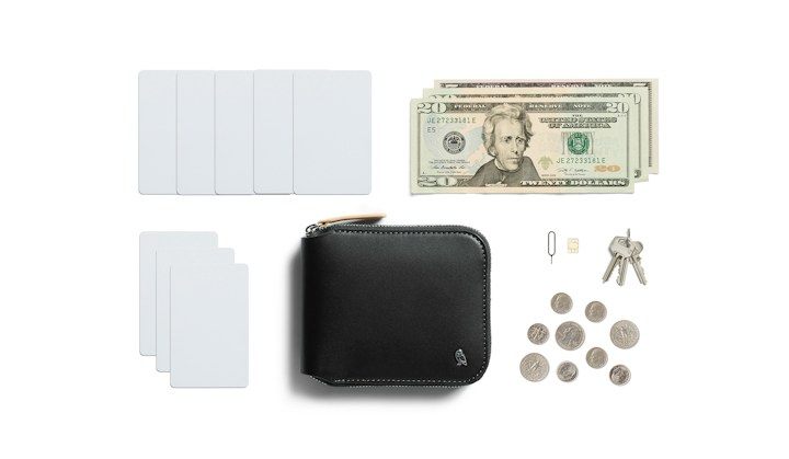 Bellroy Zip Wallet – příklad uložených věcí
