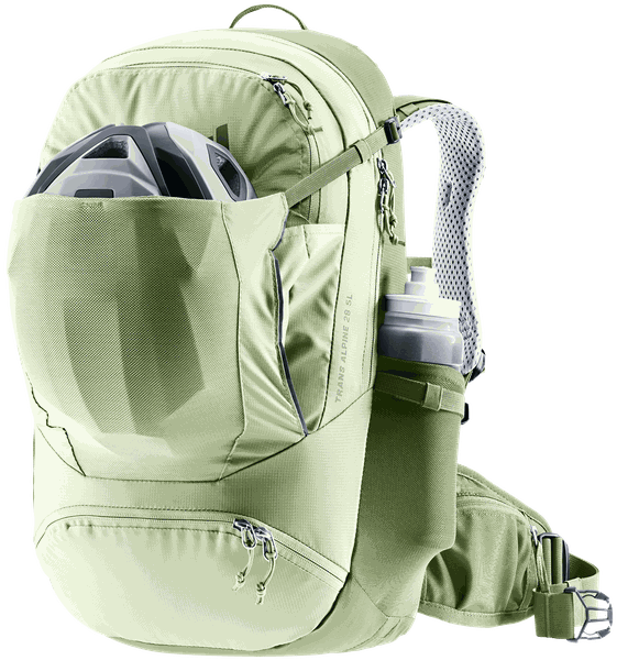 Deuter Trans Alpine 28 SL – Odložit přilbu na čelo batohu