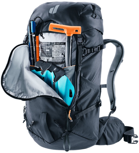 Deuter Freescape Tour 30 SL – Lavinové vybavení v předním oddílu