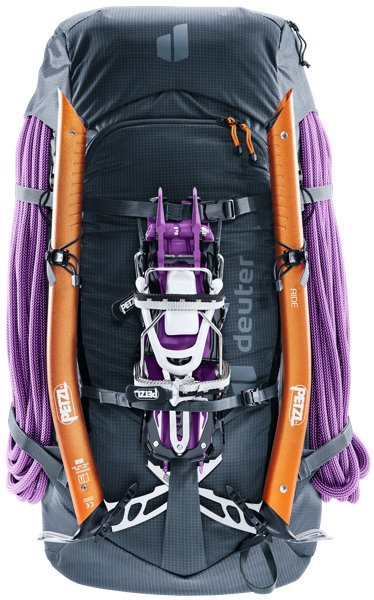 Deuter Freescape Tour 30 SL – Upevnění technické výbavy
