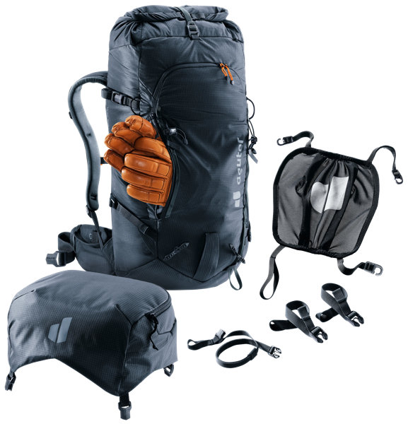 Deuter Freescape Tour 30 SL – Víko a bederní část lze upravit