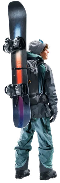 Deuter Freerider 30 – Uložení lyží po stranách