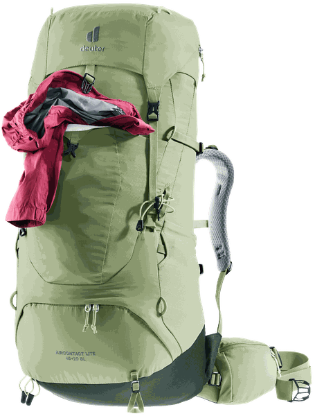 Deuter Aircontact Lite 45+10 SL – Pružná přední kapsa