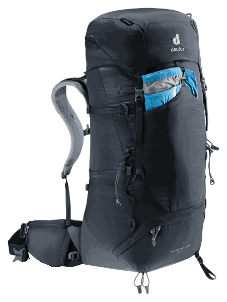 Deuter Aircontact Lite 50+10 – Pružné kapsy pro průběžný přístup