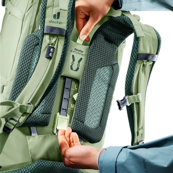 Deuter Aircontact Core 45+10 SL – Pět poloh nastavení VariClick