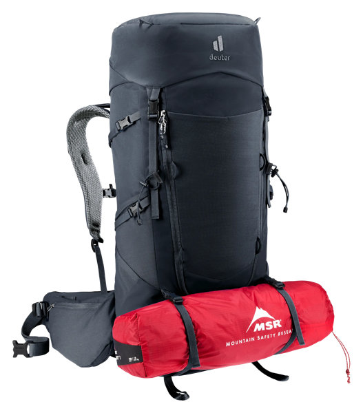 Deuter Aircontact Core 50+10 – Dělitelná sestava a spodní vstup