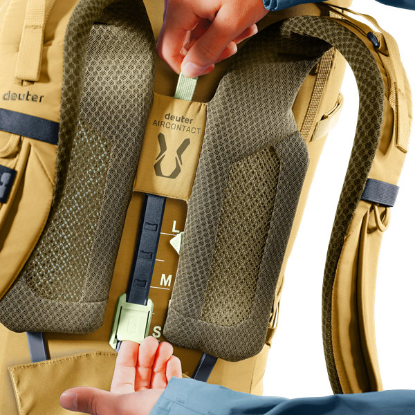 Deuter Aircontact Core 60+10 – Pětistupňová změna nosné délky