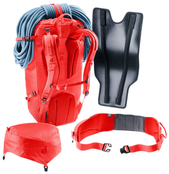 Deuter Guide 32+6 SL – Vyjímatelná výztuha a ploutve