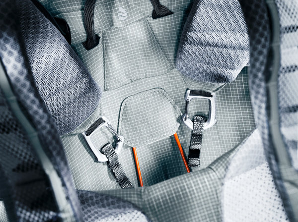Deuter Aircontact Ultra 45+5 SL – Upevnění podle konkrétního nákladu