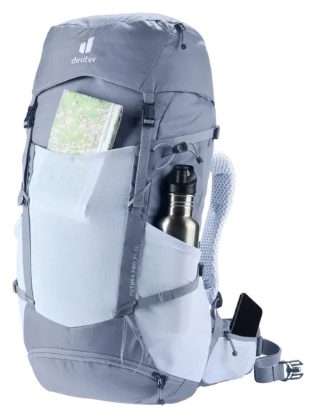 Deuter Futura Pro 34 SL – Častá výbava v pružných kapsách