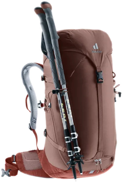 Deuter Trail 28 SL – Trekové hole a cepíny zvenku